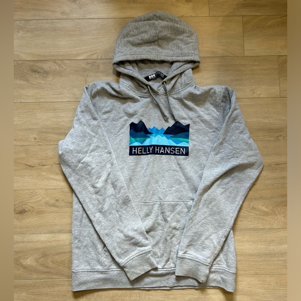 Helly Hansen Men's Gray Logo Hoodie - Gray